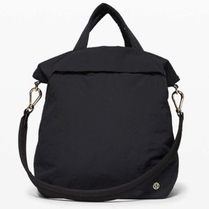 Lululemon On My Level Bag - Black with Gold Hardware (19L)